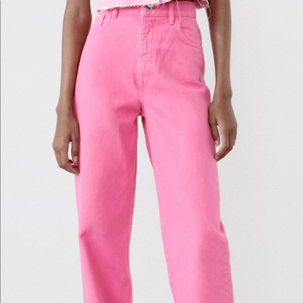 Zara pink jeans